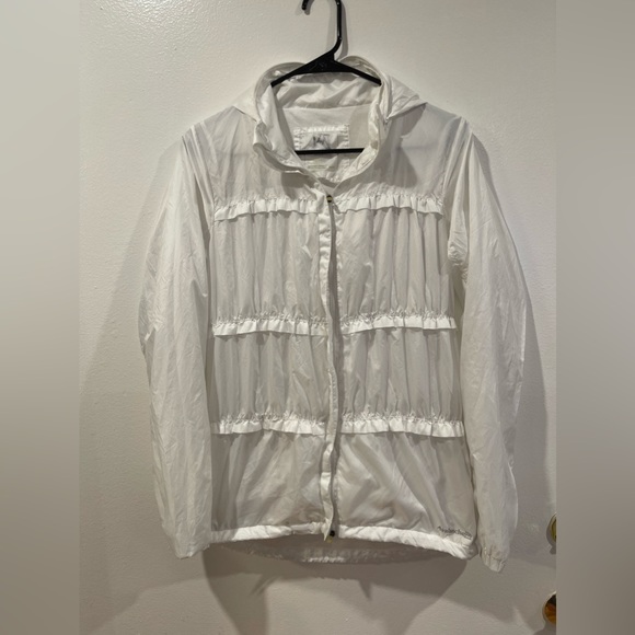 AVALANCHE Full Zip Jacket Weather Shield Running Shell White Women's Size MEDIUM - Picture 1 of 6